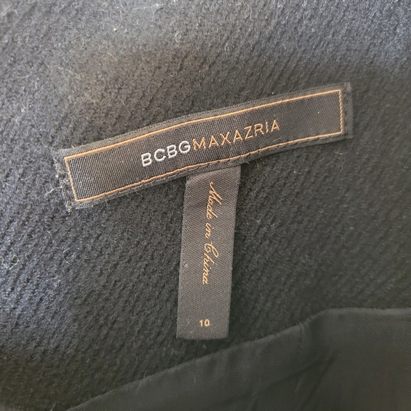 BCBG Women's black wool pleated corporate skirt size 10 - Picture 4 of 5